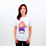 Character Deisng T-shirt chu women-men cotton